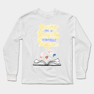 Books are unique portable magic Long Sleeve T-Shirt